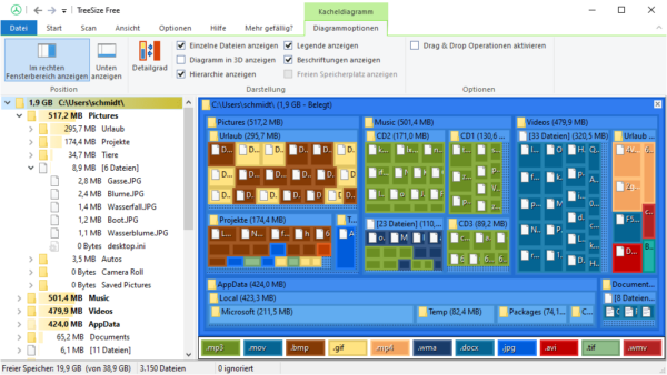 TreeSize Free - Friprog - Gratis programvarer